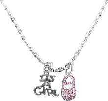 Its A Girl, Adjustable Necklace, Hypoallergenic, Safe-Nickel, Lead, Cadmium Free