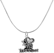 Marine I Love My Marine, Crystal Heart, Adjustable Necklace, Hypoallergenic, Safe-Nickel, Lead, Free