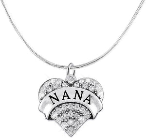 Nana Charm Necklace Adjustable, Hypoallergenic, Safe-Nickel, Lead & Cadmium Free!