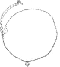 The Perfect Gift, Quinceanera Genuine Crystal Heart, Adjustable, Hypoallergenic Adjustable Anklet, Safe-Nickel, Lead & Cadmium Free!