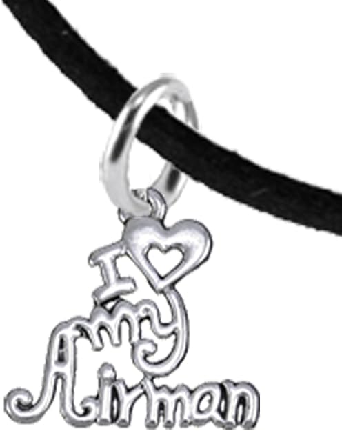 Air Force, I Love My Airman, Adjustable Bracelet Hypoallergenic, Safe-Nickel, Lead, Cadmium Free