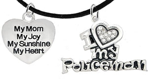 Policeman's, I Love My Policeman, My Mom, My Joy, Hypoallergenic, Safe-Nickel, Lead, Free