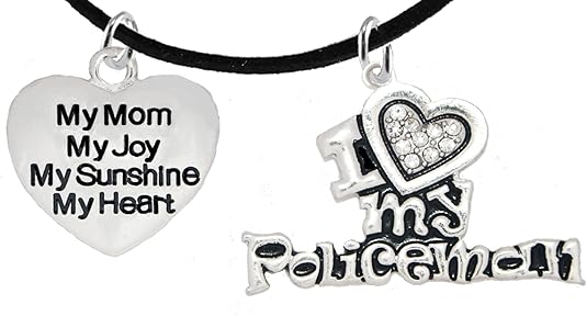 Policeman's, I Love My Policeman, My Mom, My Joy, Hypoallergenic, Safe-Nickel, Lead, Free