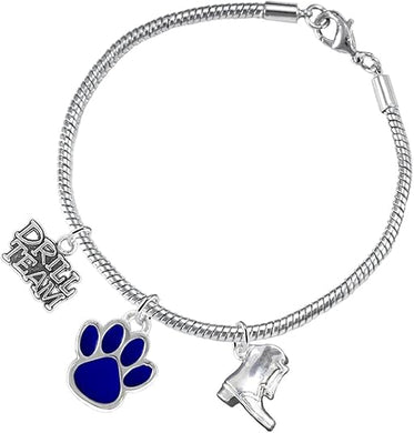 The, Drill Team Jewelry Blue Paw Hypoallergenic Adjustable, Safe-Nickel, Lead Free