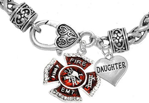 EMT Daughter Adjustable Bracelet, Hypoallergenic, Safe-Nickel, Lead, Cadmium Free