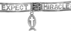 Expect Miracles, The Original Hypoallergenic, Safe-Nickel, Lead, Cadmium Free, Adjustable Stretch Bracelet