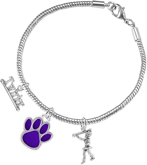 The, Majorette Jewelry Purple Paw Hypoallergenic Adjustable, Safe-Nickel, Lead Free