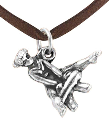 Gymnast On Pommel Horse Necklace, Adjustable, Hypoallergenic, Nickel, Lead & Cadmium Free