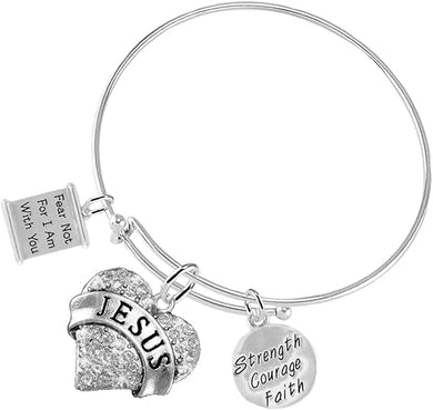 Christian 3 Charm Adjustable Bracelet Hypoallergenic, Safe-Nickel, Lead, Free