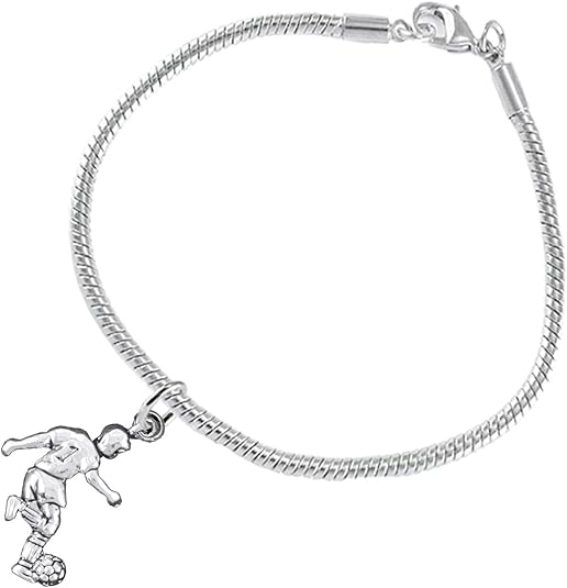 The, Soccer Player Jewelry Bracelet Hypoallergenic, Safe-Nickel, Lead Free