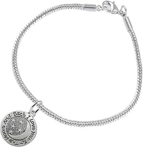 I Love You To The Moon And Back, Charm Bracelet Hypoallergenic-Safe, Nickel, Lead & Cadmium Free