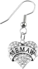 Memaw Charm Fishhook Earring Hypoallergenic, Safe-Nickel, Lead & Cadmium Free!