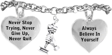 Theater Drama Bracelet., Academy Award, Never Give Up Hypoallergenic Adjustable, Nickle and Lead Free