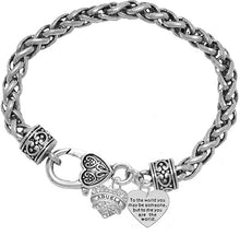 Mother's Jewelry, Mom Jewelry, Grandma Jewelry "Abuela" To The World You.." Bracelet, Hypoallergenic, Safe-Nickel, Lead, Free