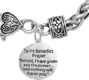 Saint Benedict Prayer and Protective Charm, Protect Me from Harm, from Evil, from The Devil. Nickle, Lead Cadmium Free