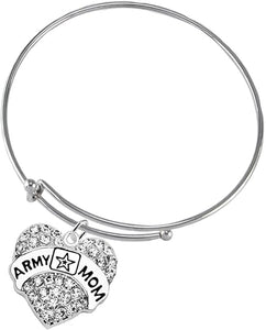 The Army Mom Hypoallergenic Adjustable Bracelet, Safe-Nickel, Lead, Cadmium Free
