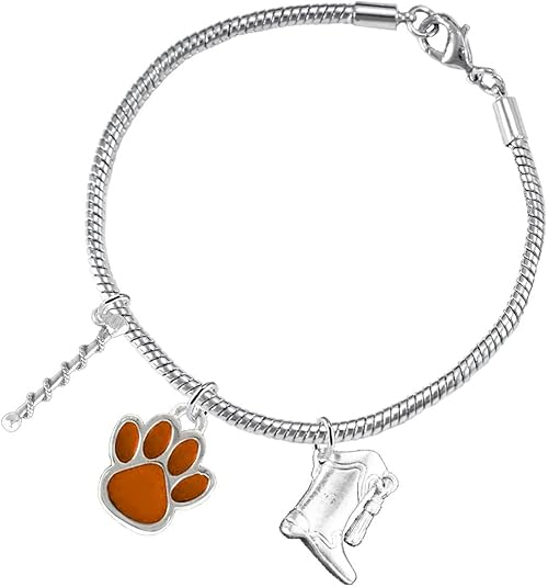 The, Majorette Jewelry Orange Paw Hypoallergenic Adjustable, Safe-Nickel, Lead Free