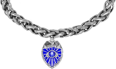 Policeman Badge Bracelet Hypoallergenic Nickle, Lead, and Cadmium Free,