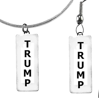 Special,Trump Set, Fishhook Earrings And Snake Chain Necklace