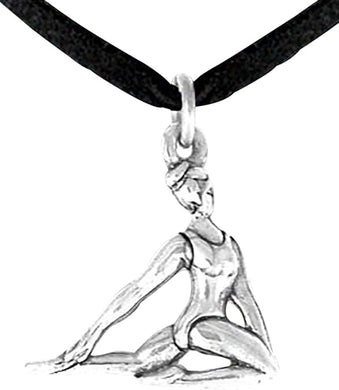 Gymnast Floor Pose Necklace, Adjustable, Hypoallergenic, Nickel, Lead & Cadmium Free!