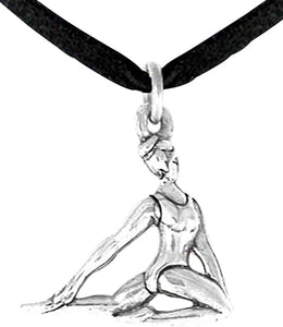 Gymnast Floor Pose Necklace, Adjustable, Hypoallergenic, Nickel, Lead & Cadmium Free!