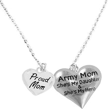 Army, Enlisted Daughter, Proud Mom, My Daughter is My Hero, Adjustable, Hypoallergenic, Safe-Nickel, Lead, Cadmium Free
