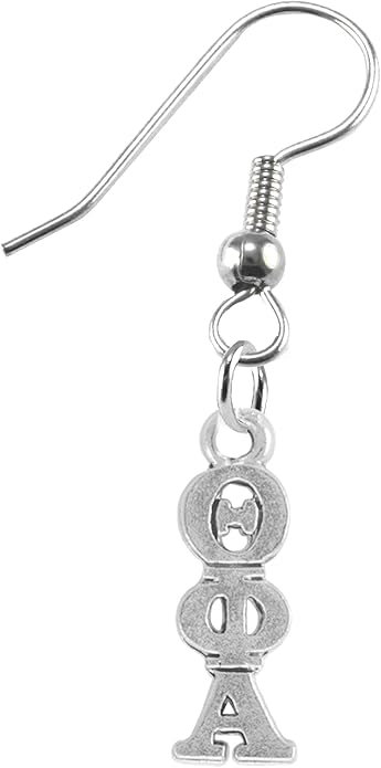 Theta Phi Alpha Earrings, Safe- Hypoallergenic No Nickel, No Lead, And No Poisonous Cadmium Licensed Sorority Jewelry Manufacturer