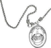 Band Music Notes Hypoallergenic Adjustable Necklace, Safe-Nickel, Lead Free