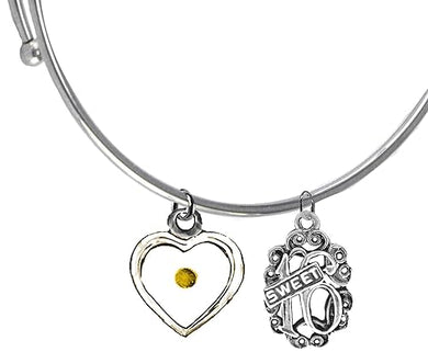 Sweet 16, Heart Mustard Seed,If You Have Faith As Small As A Mustard Seed, ou Can Move Mountains And Nothing Will Be Impossible For You.Miracle Wire Adjustable Bracelet,Will Fit Anyone. Hypoallergenic
