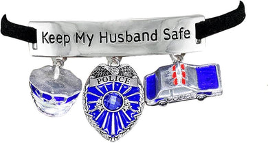 Policeman's Wife Hypoallergenic Adjustable Bracelet. Nickle and Lead Free