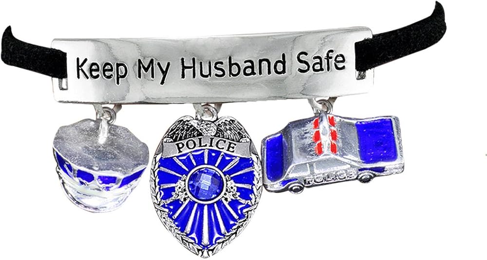 Policeman's Wife Hypoallergenic Adjustable Bracelet. Nickle and Lead Free