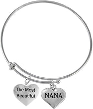 The Most Beautiful Nana, Adjustable, Hypoallergenic, Safe-Nickel, Lead, Cadmium Free