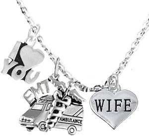 EMT, Wife Adjustable Necklace, Hypoallergenic, Safe-Nickel, Lead, Cadmium Free