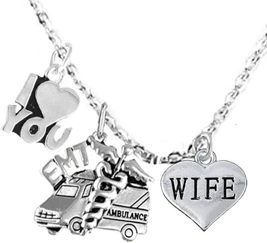 EMT, Wife Adjustable Necklace, Hypoallergenic, Safe-Nickel, Lead, Cadmium Free