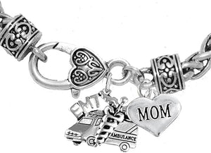 EMT, Mom Adjustable Necklace, Hypoallergenic, Safe-Nickel, Lead, Cadmium Free
