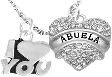 Abuela I Love You Adjustable Curb Chain Necklace, Hypoallergenic, Safe-Nickel, Lead, Cadmium Free