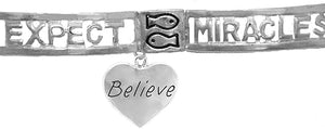 Expect Miracles, The Original Hypoallergenic, Safe-Nickel, Lead, Cadmium Free, Adjustable Stretch Bracelet