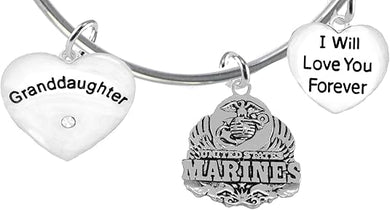 Granddaughter, I Will Love You Forever, Marine Hypoallergenic, Safe-Nickel Free, No Poisonous Lead Or Cadmium