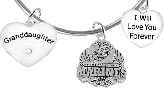 Granddaughter, I Will Love You Forever, Marine Hypoallergenic, Safe-Nickel Free, No Poisonous Lead Or Cadmium