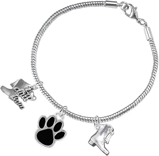 The, Drill Team Jewelry Black Paw Hypoallergenic Adjustable, Safe-Nickel, Lead Free