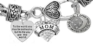 Mother's Day Jewelry, Mom, Jewelry, Grandma Jewelry, Mom Bracelet, Hypoallergenic, Safe-Nickel, Lead, Free