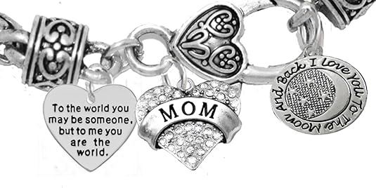 Mother's Day Jewelry, Mom, Jewelry, Grandma Jewelry, Mom Bracelet, Hypoallergenic, Safe-Nickel, Lead, Free