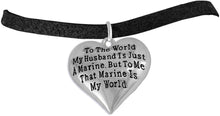 Marine Wife, My Husband is My World, Bracelet, Hypoallergenic, Safe- Nickel, Lead and Cadmium Free
