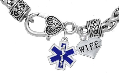 EMT Wife Bracelet, Hypoallergenic, Safe-Nickel, Lead, Cadmium Free