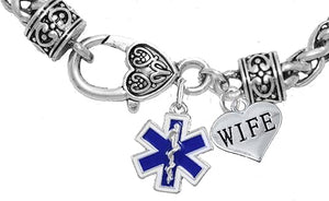 EMT Wife Bracelet, Hypoallergenic, Safe-Nickel, Lead, Cadmium Free