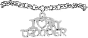 State Trooper I Love My Trooper Hypoallergenic Adjustable Bracelet Nickle, Lead Free
