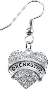Orchestra Crystal Heart Hypoallergenic Safe Earring. Nickel, Lead & Cadmium Free