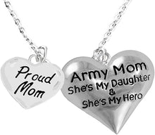 Army, Enlisted Daughter, Proud Mom, My Daughter is My Hero, Adjustable, Hypoallergenic, Safe-Nickel, Lead, Cadmium Free