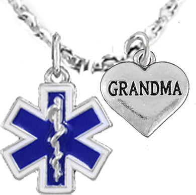 EMT, Grandma Adjustable Necklace, Hypoallergenic, Safe-Nickel, Lead, Cadmium Free