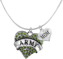 Army Mom Heart Necklace, Adjustable, Hypoallergenic, Will NOT Irritate Anyone with Sensitive Skin. Safe- Nickel, Lead and Cadmium Free